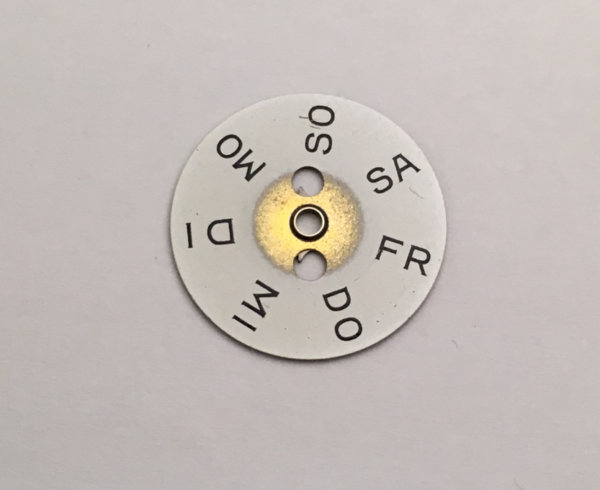 Longines Admiral 507 day ring disc part - Image 2