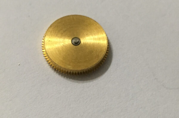 Rolex 1600, 1601 barrel wheel with arbor and mainspring part 1805