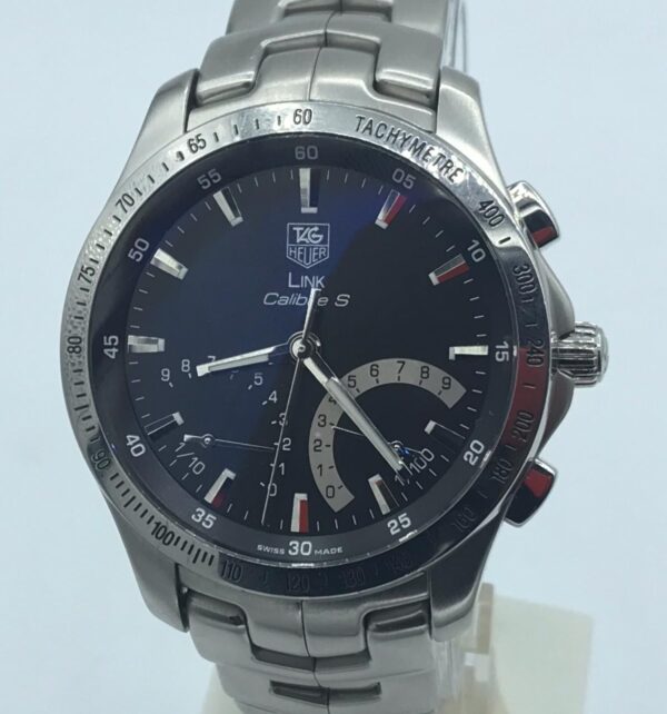 TAG Heuer Calibre S CJF7110 Link Quartz Watch Black Dial 42mm - Image 5