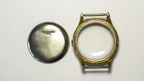 Valjoux 77 gold plated case part - Image 2