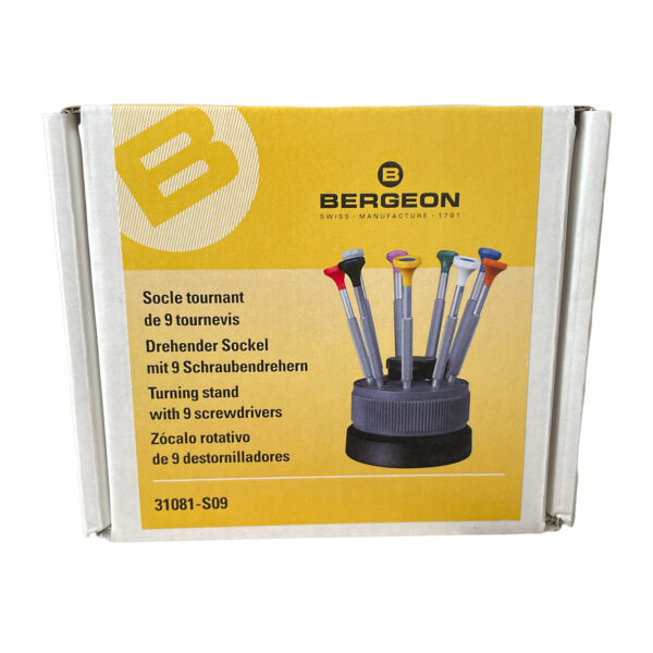 Bergeon 31081-S09 set of 9 screwdrivers with anodised aluminium body 0.50 to 2.50 mm - Image 4