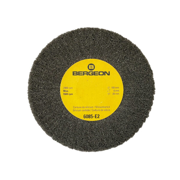 Bergeon 6085-E2 fine satin metal finish abrasive wheel