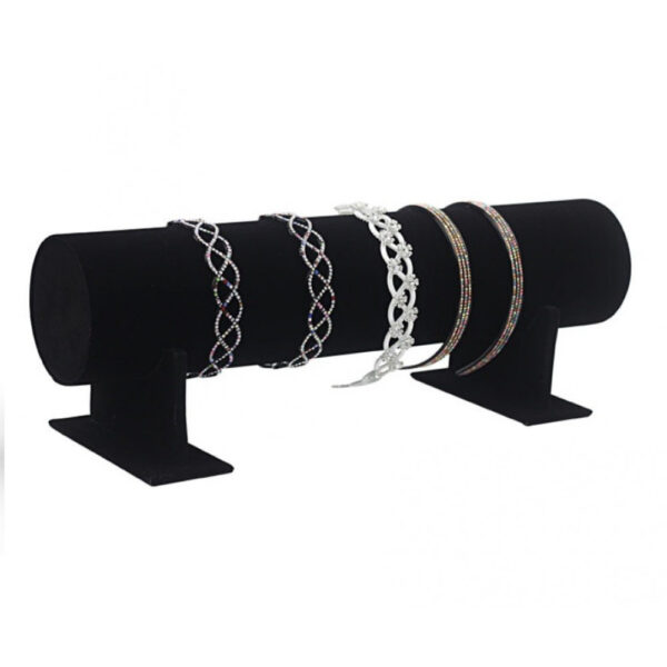 Black bracelet display stand