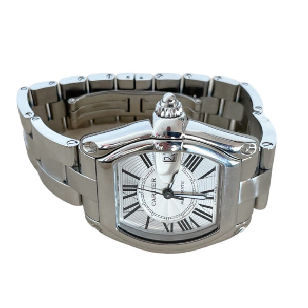 Cartier Roadster 2510 automatic watch with white dial 38 mm - Image 2