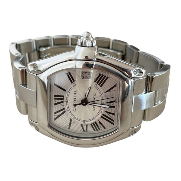 Cartier Roadster 2510 automatic watch with white dial 38 mm - Image 3