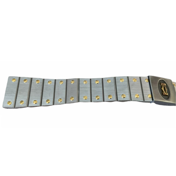 Cartier Santos watch bracelet steel and gold 18mm - Image 2