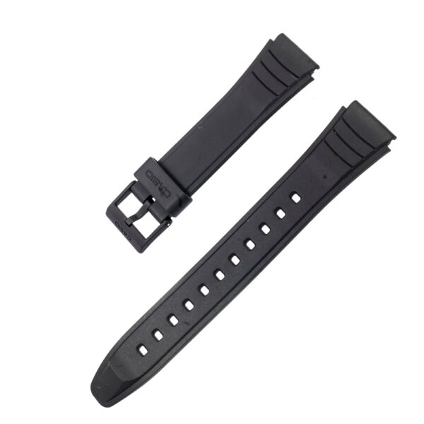 Casio black watch strap 10160334 for AW-49, AW-49H, AW-49H-1, AW-49H-1B, 19mm