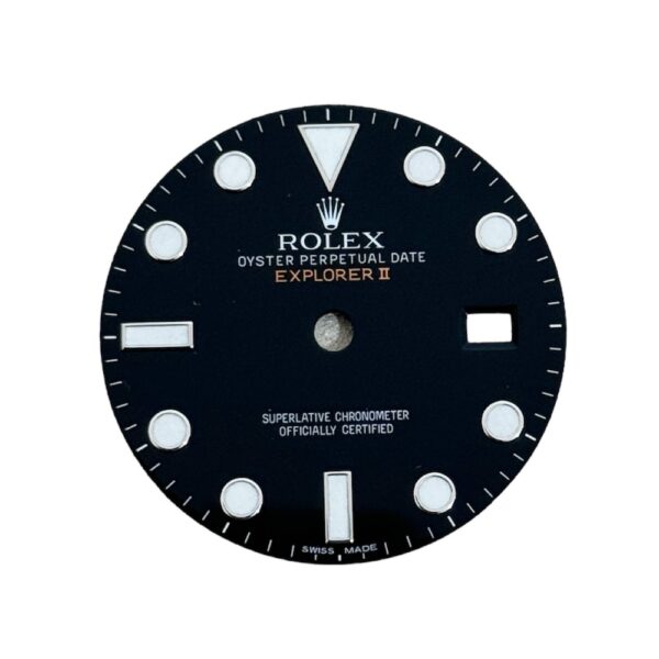 Chromalight black dial for Rolex Explorer II 216570 watch