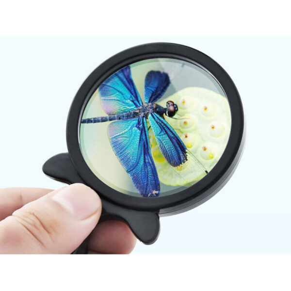 Folding magnifying glass pocket mini case for wall clocks, 3X - Image 3