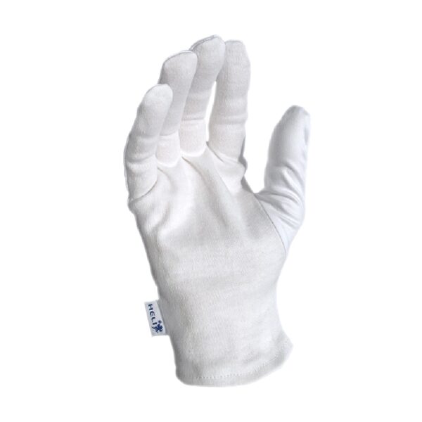 Heli presentation gloves, white, size S, 1 pair, microfiber and cotton