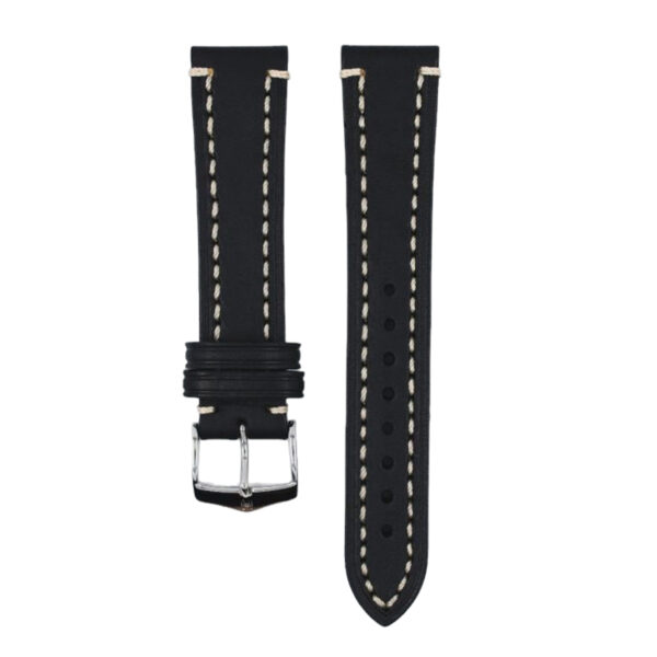 Hirsch Liberty Artisan XL black calf leather watch strap 20 mm 10920250-2-20 - Image 3