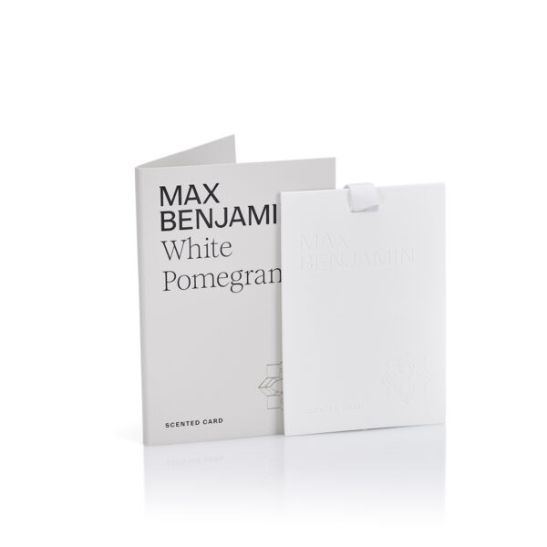 Max Benjamin White Pomegranete scented card