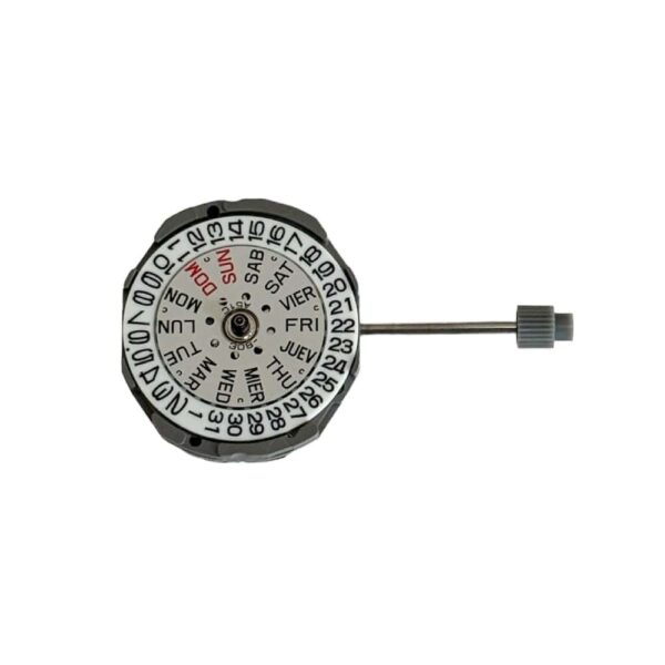 New Miyota 1L02 6 3/4 x 8 quartz movement with date and day indications on 3 o'clock position