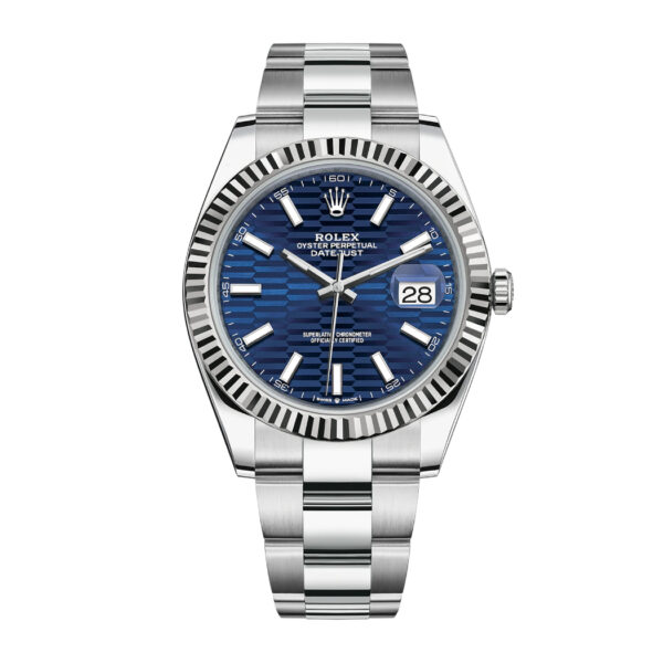 New Rolex Datejust 126334 Blue Motif dial men's watch 41 mm full set 2022