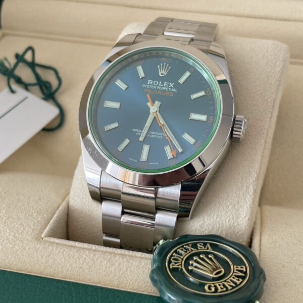 New Rolex Milgauss 116400GV blue dial men's watch 2022 - Image 5