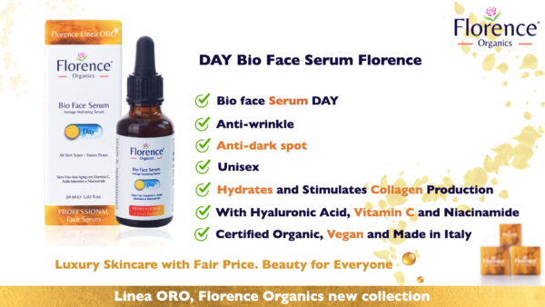 Organic Vitamin C Serum & Hyaluronic Acid for Face, Neck and Eye contour 30 ml. Florence Organics - Image 4