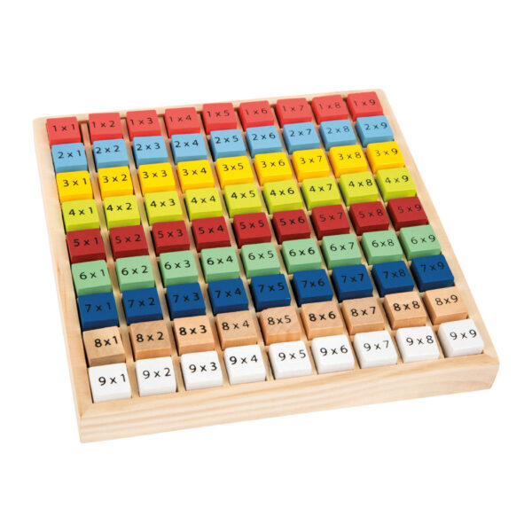 Small Foot Wooden Colourful Multiplication Table Educate