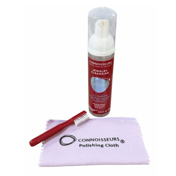 Connoisseurs Foam Kit with Brush and added violet 5x6 polishing cloth CONN-1087 - Image 2