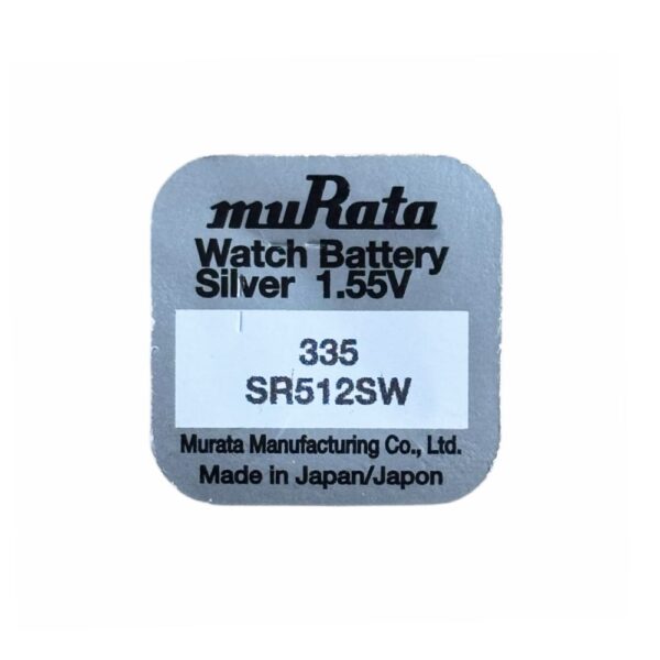 Murata 335 SR512SW watch coin battery 1.55V - Image 2