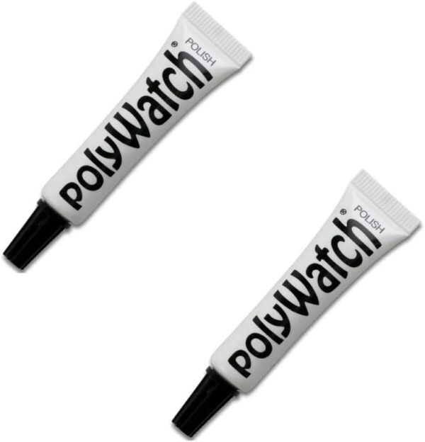 PolyWatch Plastic Watch Crystal Scratch Remover Polish Tool - Pack of 2