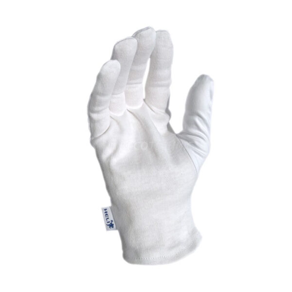 Heli pair deco-gloves made of cotton, white, size S