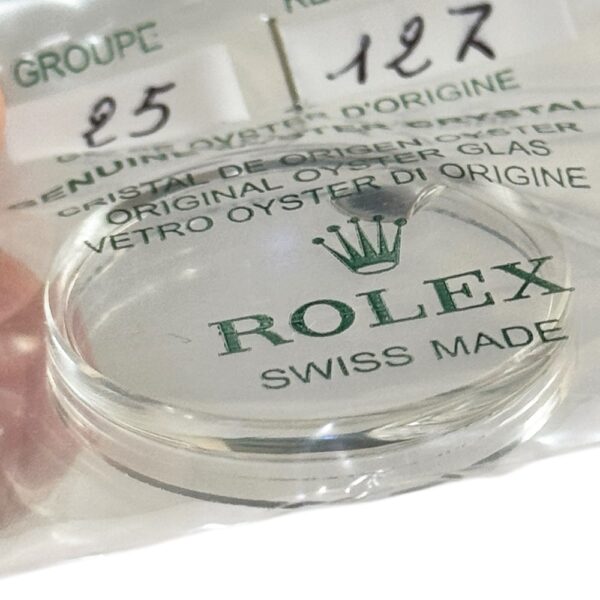 New Rolex Submariner 1680 watch crystal 25-127 (old production, top hat, no edge) - Image 3