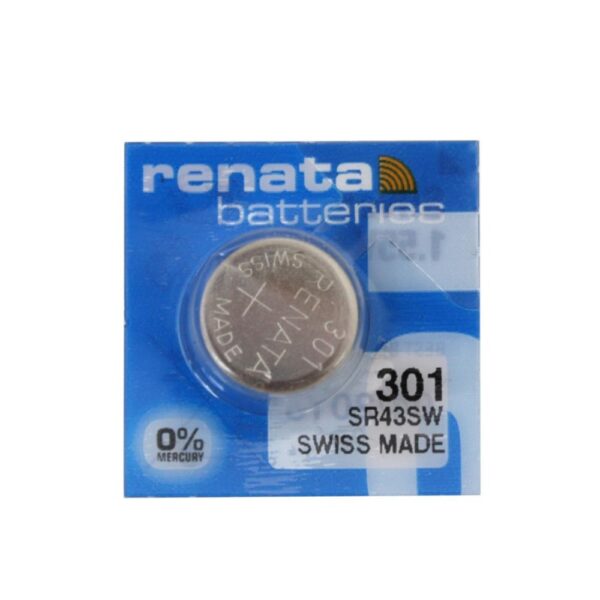 Renata 301 SR43SW watch coin battery 1.55 V