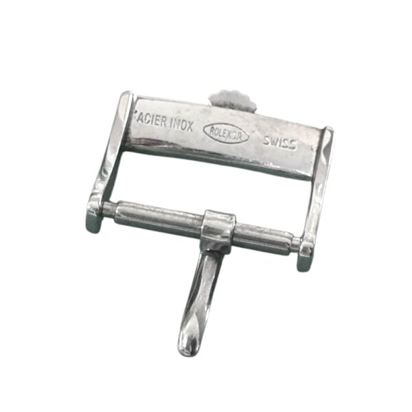 Rolex aciernox silver buckle strap, 16mm - Image 2